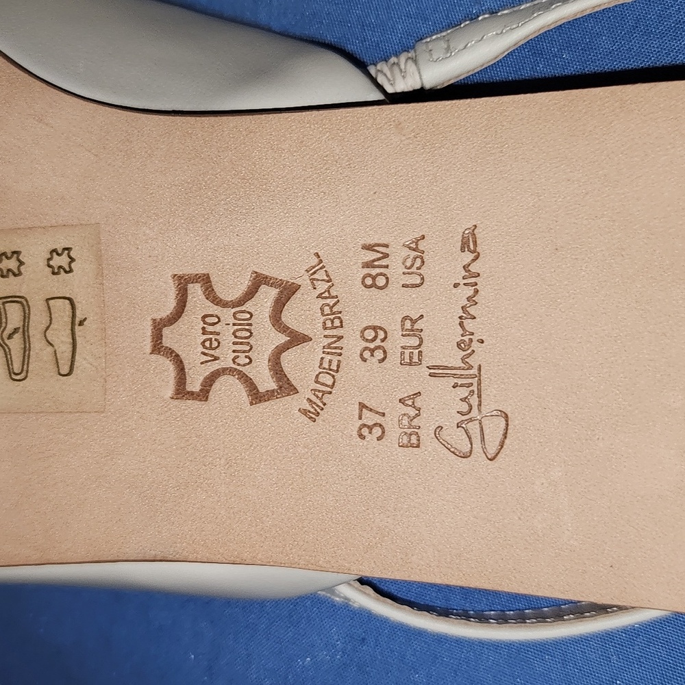 Anthropologie Guilhermina Leather Flats, sz. 8M. New, never worn. Taupe. - Picture 4 of 12